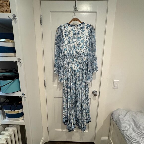 Alice + Olivia Sion Sunburst Maxi Dress Blue - Picture 5 of 15